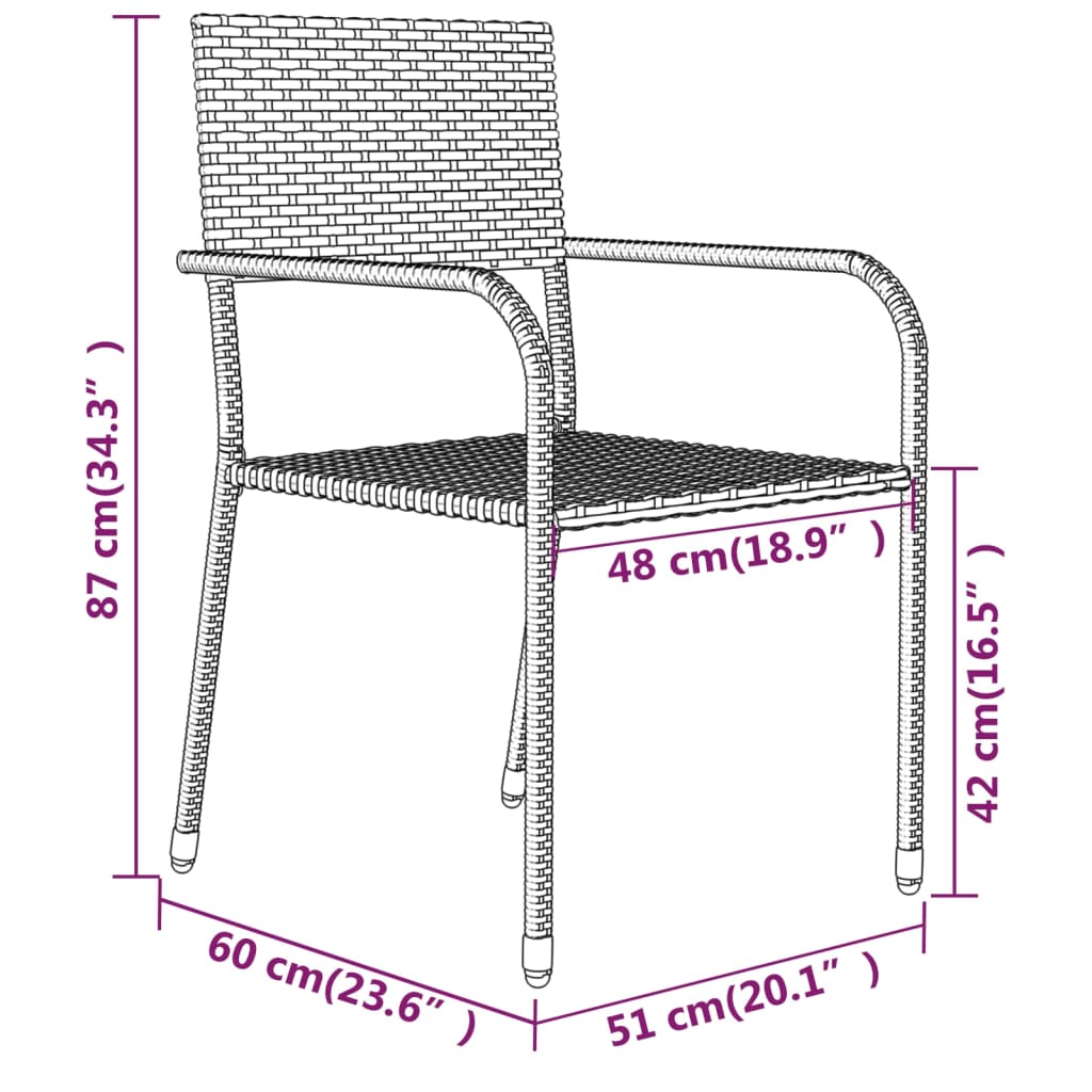 Set Mobilier Pentru Grădină, 3 Piese,
