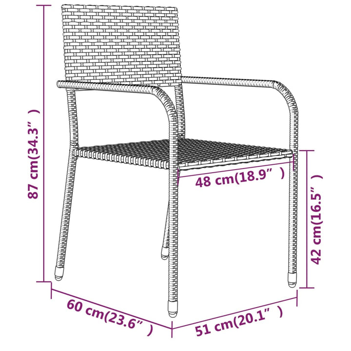 Set Mobilier Pentru Grădină, 3 Piese,