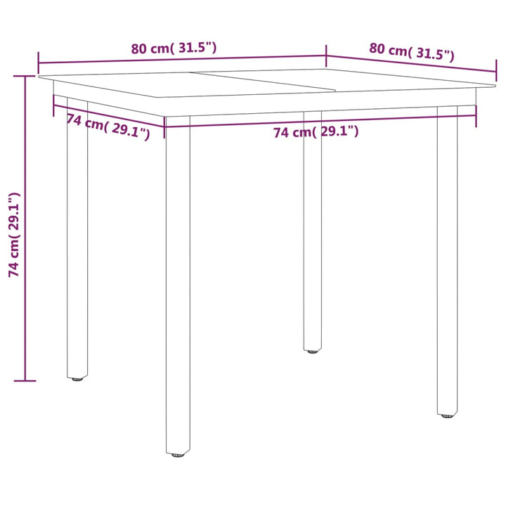 Set Mobilier De Grădină, 3 Piese,