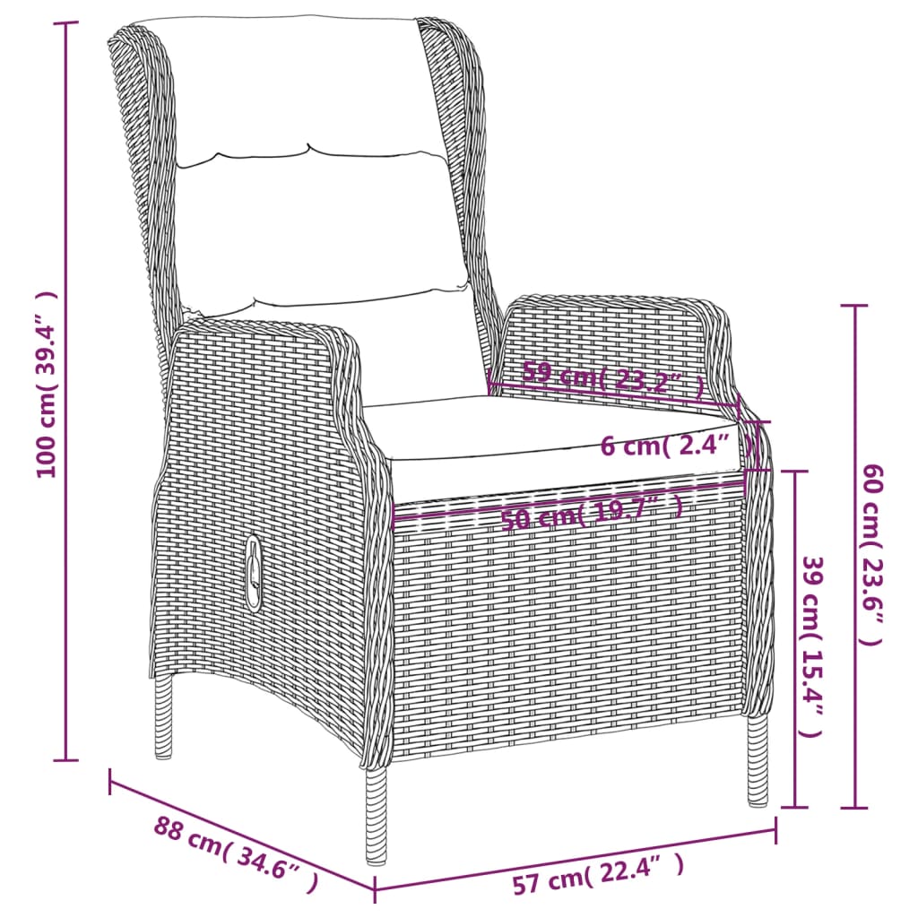 Set Mobilier De Grădină, 5 Piese,