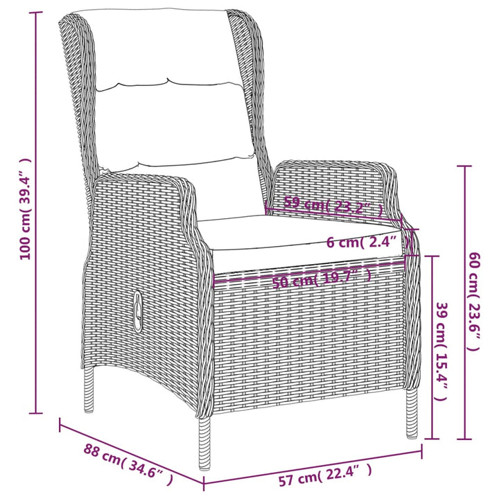 Set Mobilier De Grădină, 5 Piese,