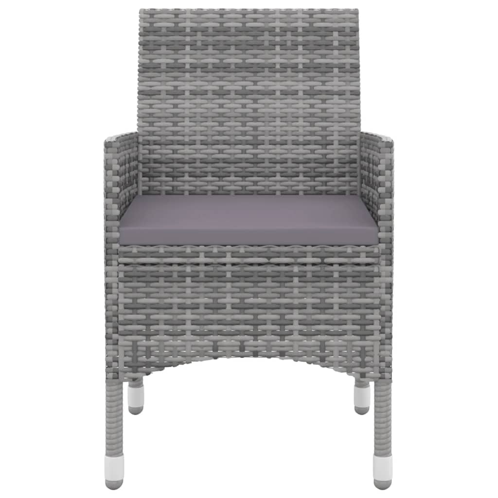 Set Mobilier De Grădină Cu Perne, 7 Piese, Poliratan Și Sticlă