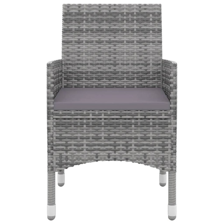 Set Mobilier De Grădină Cu Perne, 7 Piese, Poliratan Și Sticlă