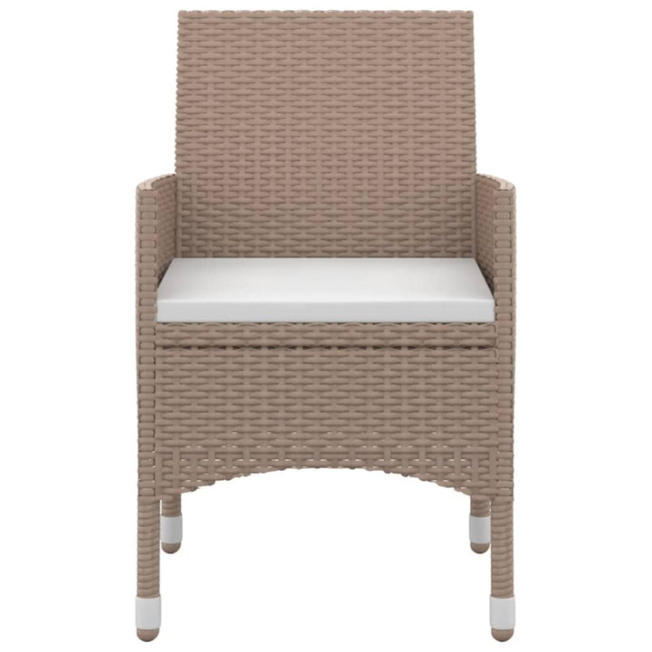 Set Mobilier De Grădină Cu Perne, 3 Piese, Poliratan Și Sticlă