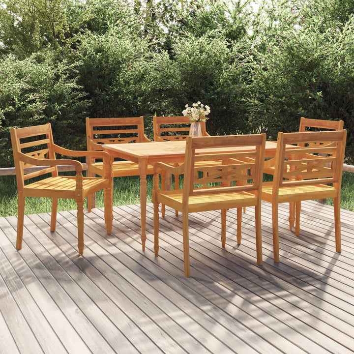 Set Mobilier De Grădină Cu Perne, 5 Piese, Lemn Masiv De Tec