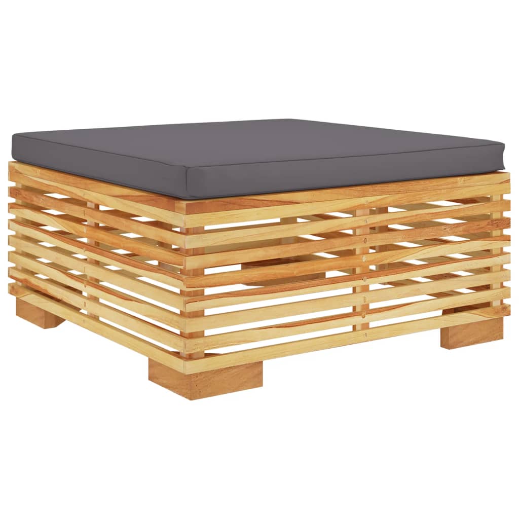 Set Mobilier Grădină Cu Perne, 6 Piese, Lemn Masiv De Tec