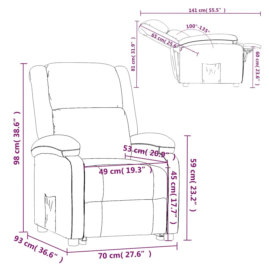 Fotoliu Rabatabil, , Material Textil