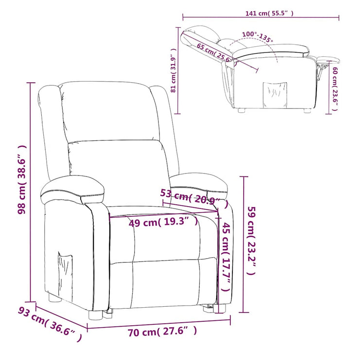 Fotoliu Rabatabil, , Material Textil