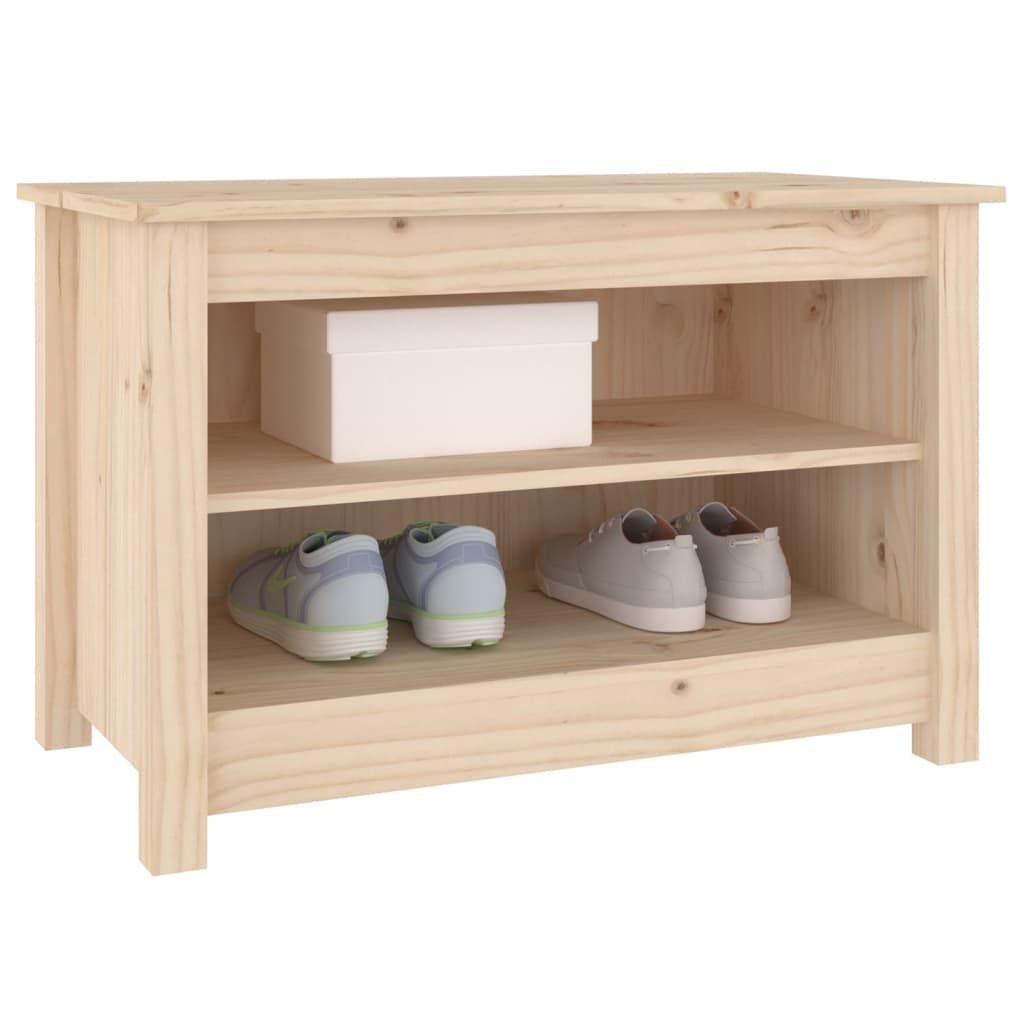Bancă Pentru Pantofi, 70X38X45,5 Cm, Lemn Masiv De Pin
