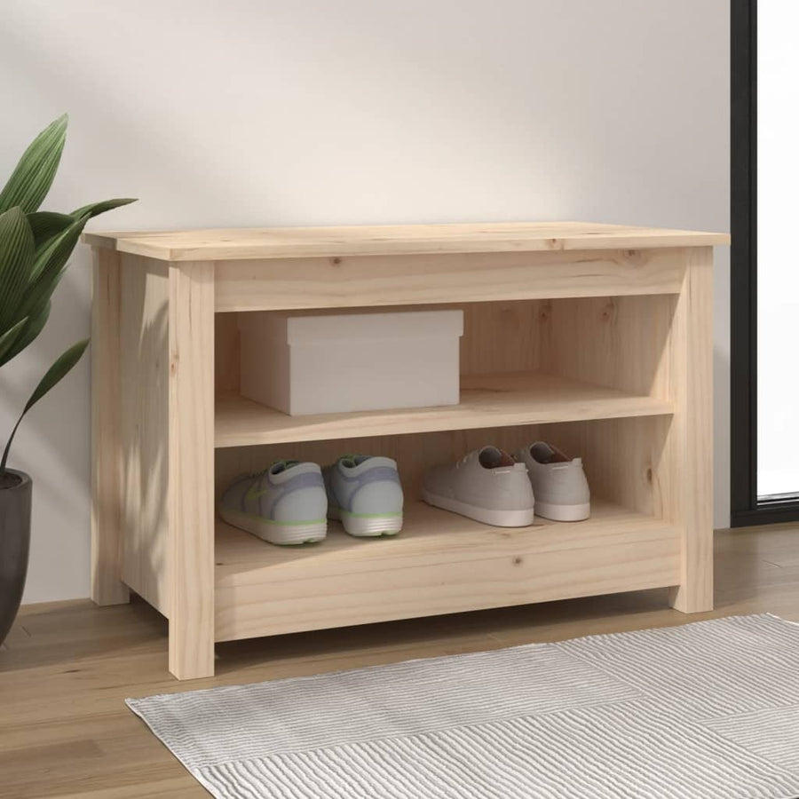 Bancă Pentru Pantofi, 70X38X45,5 Cm, Lemn Masiv De Pin