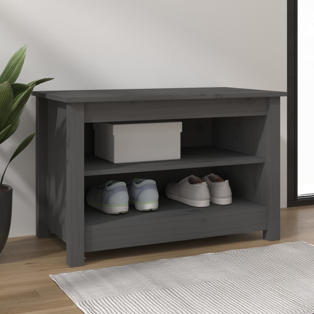 Bancă Pentru Pantofi, 70X38X45,5 Cm, Lemn Masiv De Pin