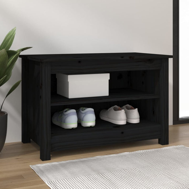 Bancă Pentru Pantofi, 70X38X45,5 Cm, Lemn Masiv De Pin