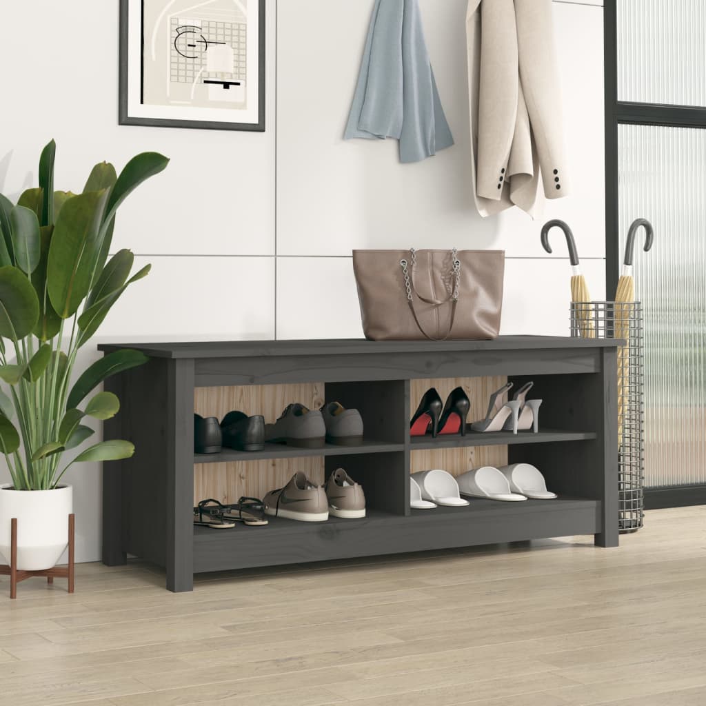 Bancă Pentru Pantofi, 70X38X45,5 Cm, Lemn Masiv De Pin