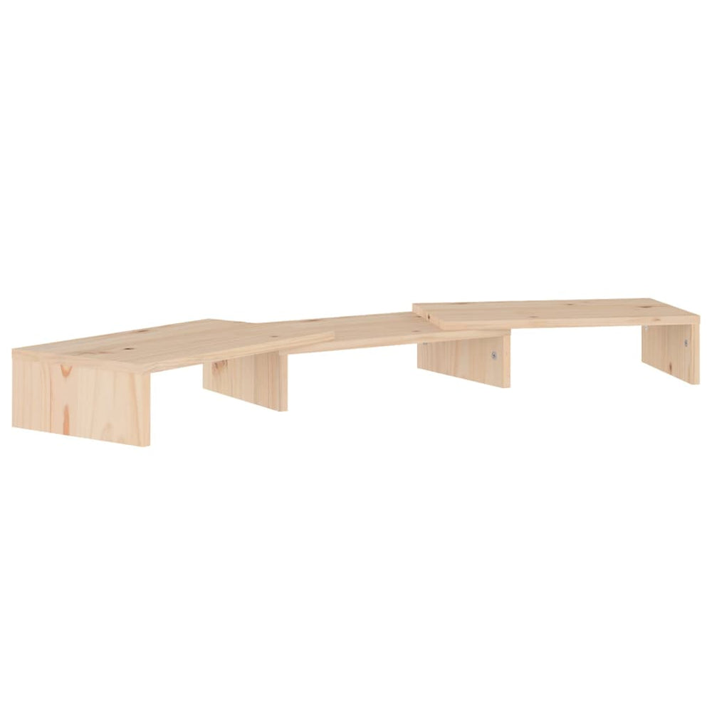 Stand Pentru Monitor, 80X24X10,5 Cm, Lemn Masiv De Pin