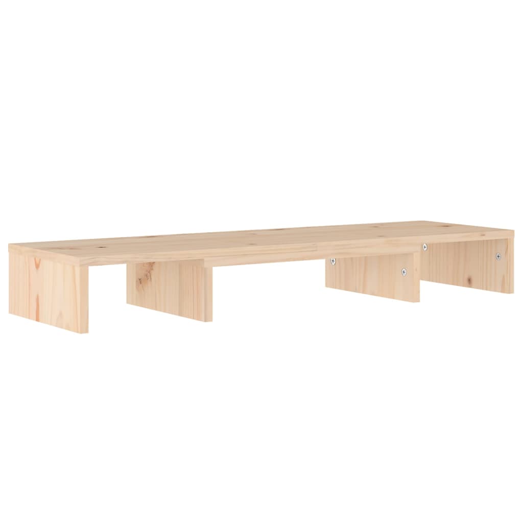 Stand Pentru Monitor, 80X24X10,5 Cm, Lemn Masiv De Pin