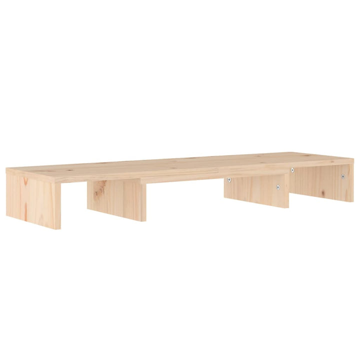 Stand Pentru Monitor, 80X24X10,5 Cm, Lemn Masiv De Pin