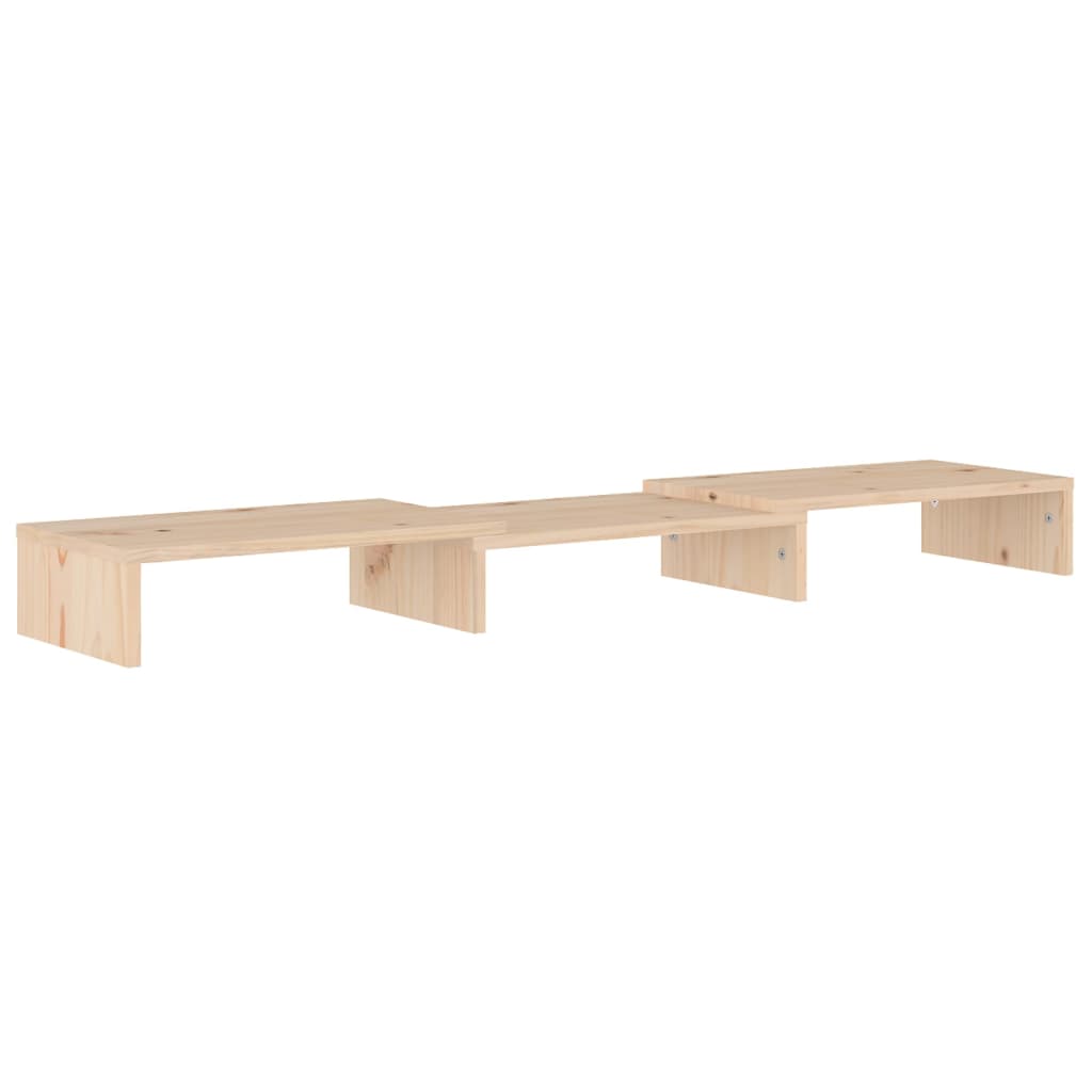 Stand Pentru Monitor, 80X24X10,5 Cm, Lemn Masiv De Pin