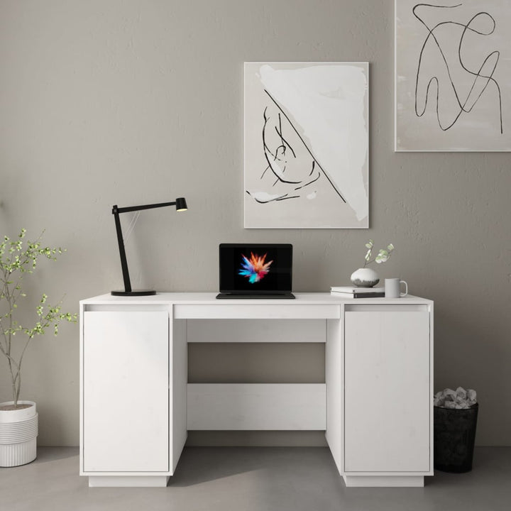 Birou, , 140X50X75 Cm, Lemn Masiv De Pin