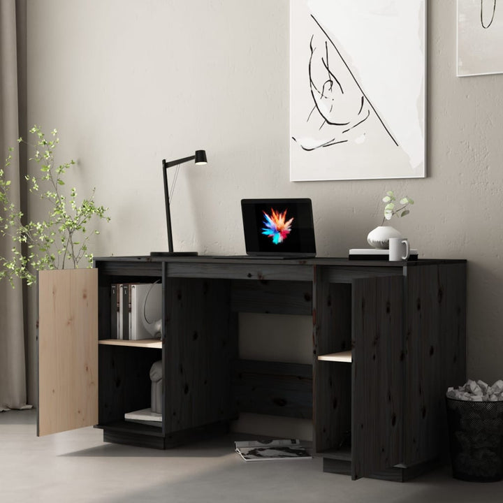 Birou, , 140X50X75 Cm, Lemn Masiv De Pin