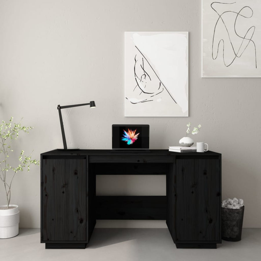 Birou, , 140X50X75 Cm, Lemn Masiv De Pin