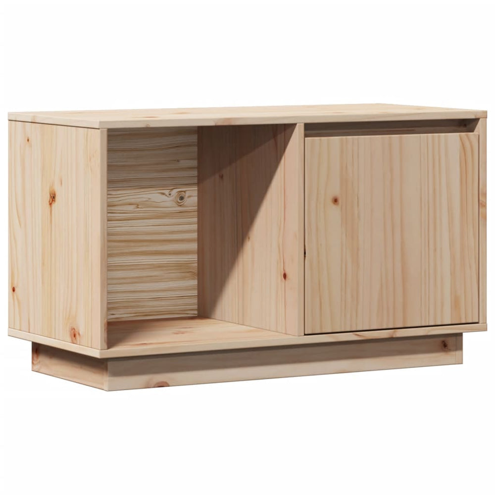 Comodă Tv, 74X35X44 Cm, Lemn Masiv De Pin