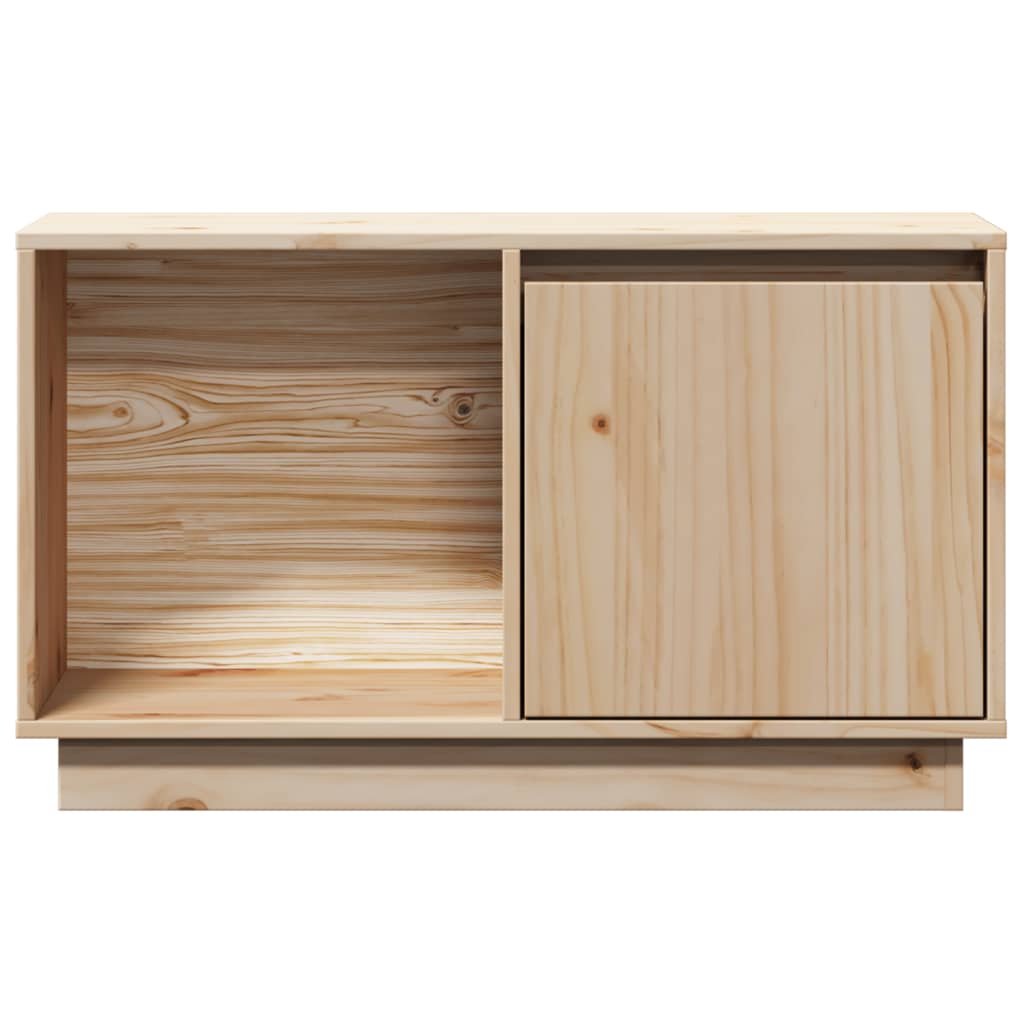 Comodă Tv, 74X35X44 Cm, Lemn Masiv De Pin
