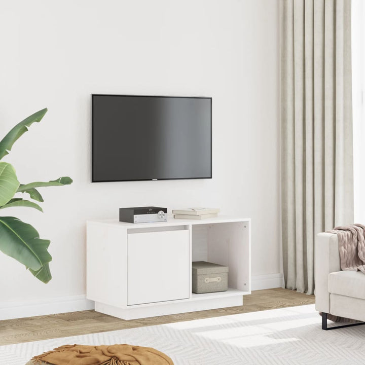 Comodă Tv, 74X35X44 Cm, Lemn Masiv De Pin