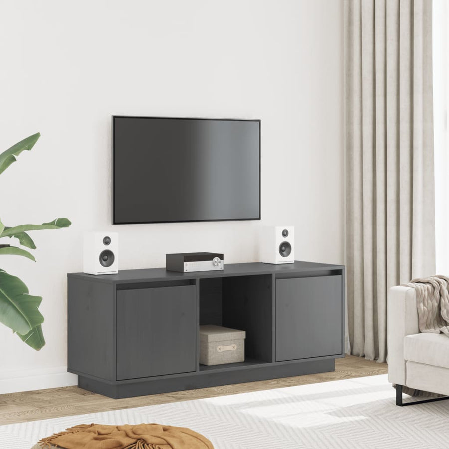 Comodă Tv, , 110,5X35X44 Cm, Lemn Masiv De Pin