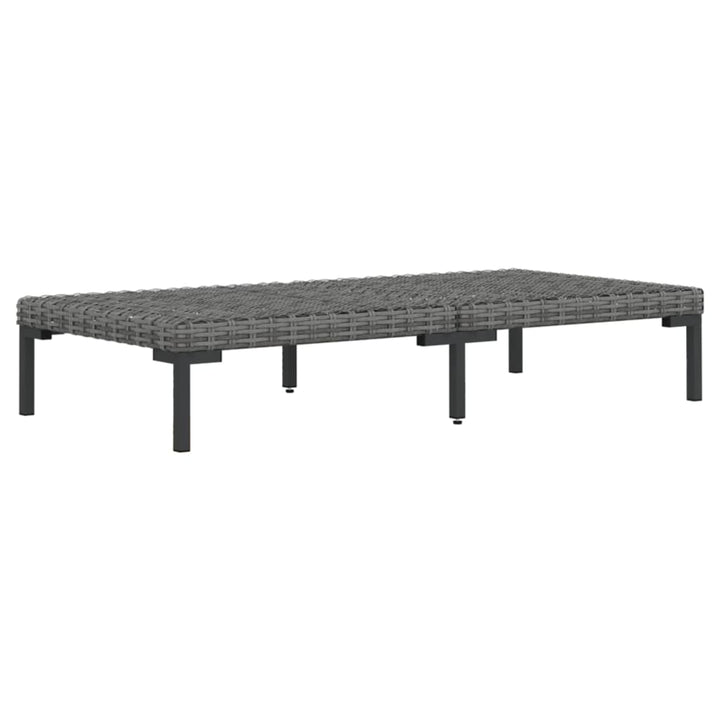Set Mobilier De Grădină Cu Perne, 5 Piese, Gri Închis Poliratan