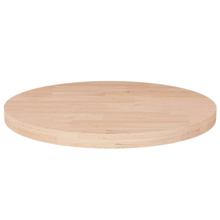 Blat De Masă Rotund, Ø30X4 Cm, Lemn Masiv Stejar Netratat