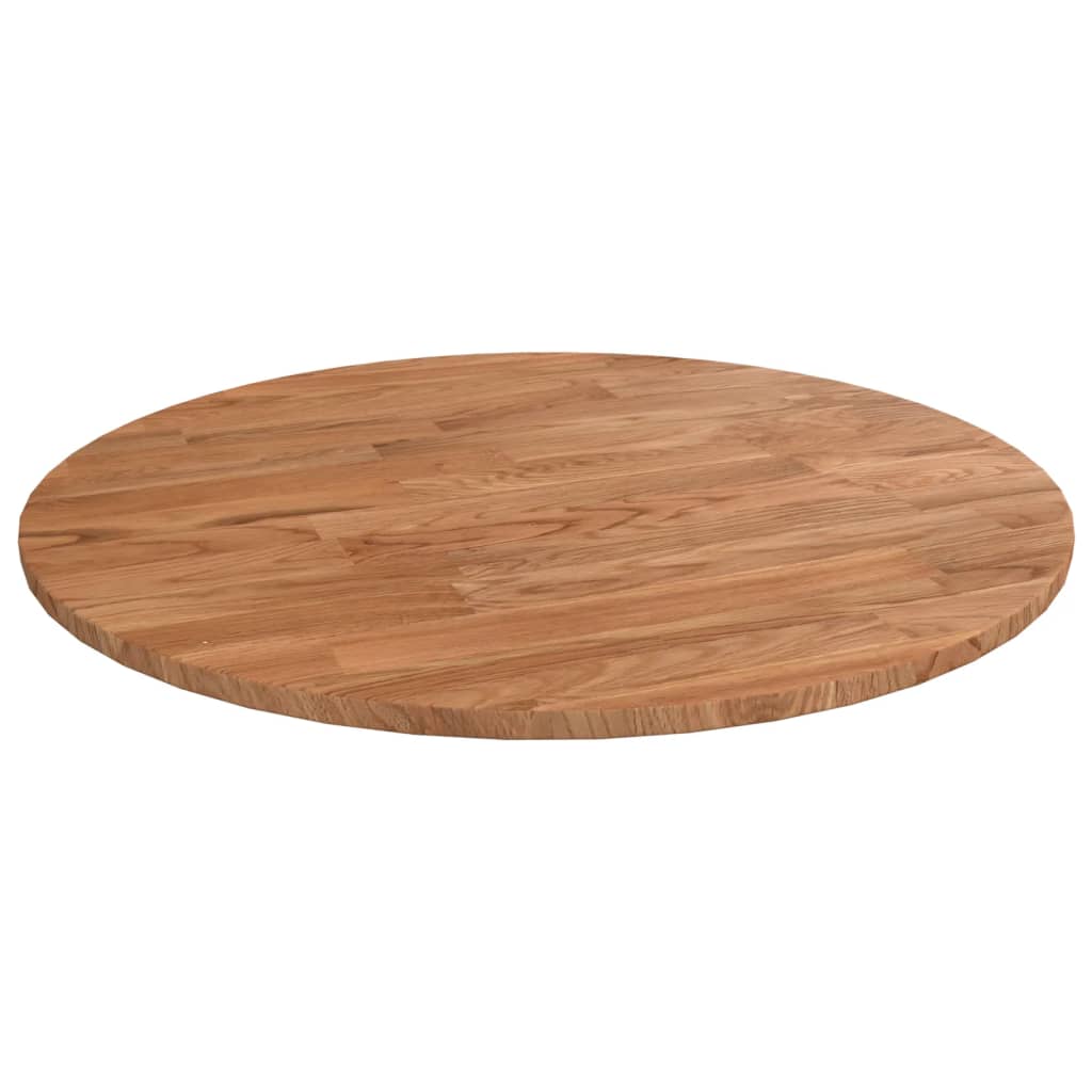 Blat De Masă Rotund, Ø30X4 Cm, Lemn Masiv Stejar Netratat