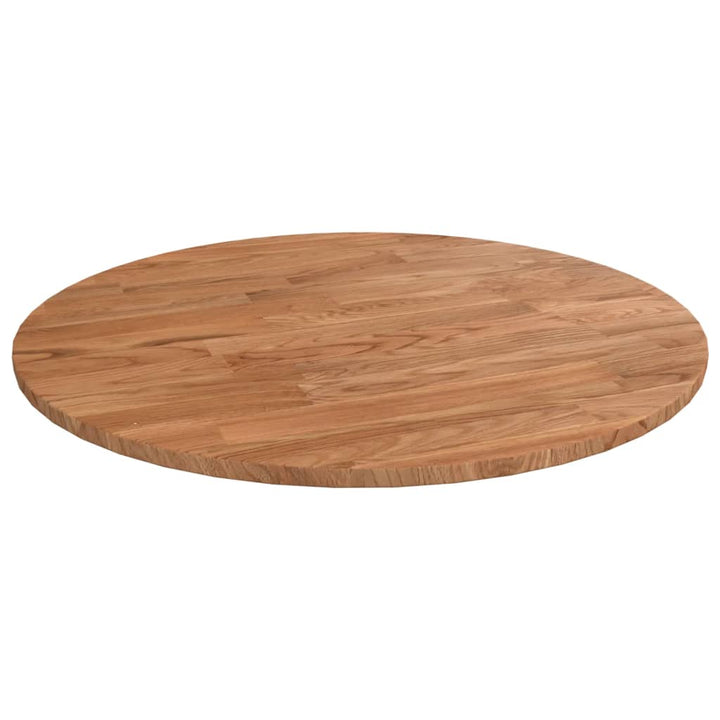Blat De Masă Rotund, Ø30X4 Cm, Lemn Masiv Stejar Netratat