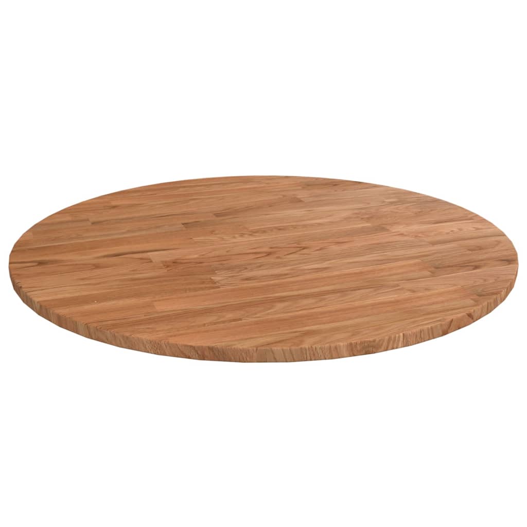 Blat De Masă Rotund, Ø30X4 Cm, Lemn Masiv Stejar Netratat