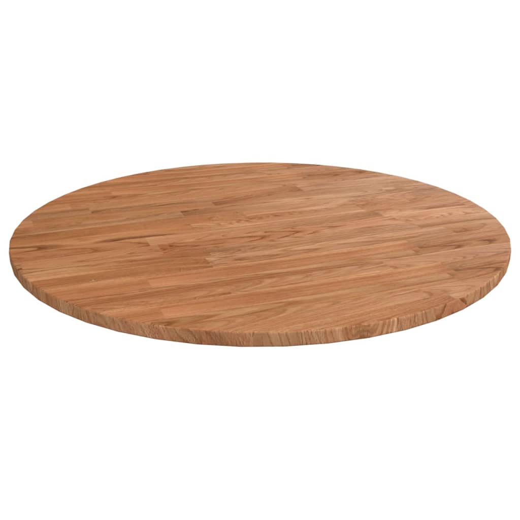 Blat De Masă Rotund, Ø30X4 Cm, Lemn Masiv Stejar Netratat