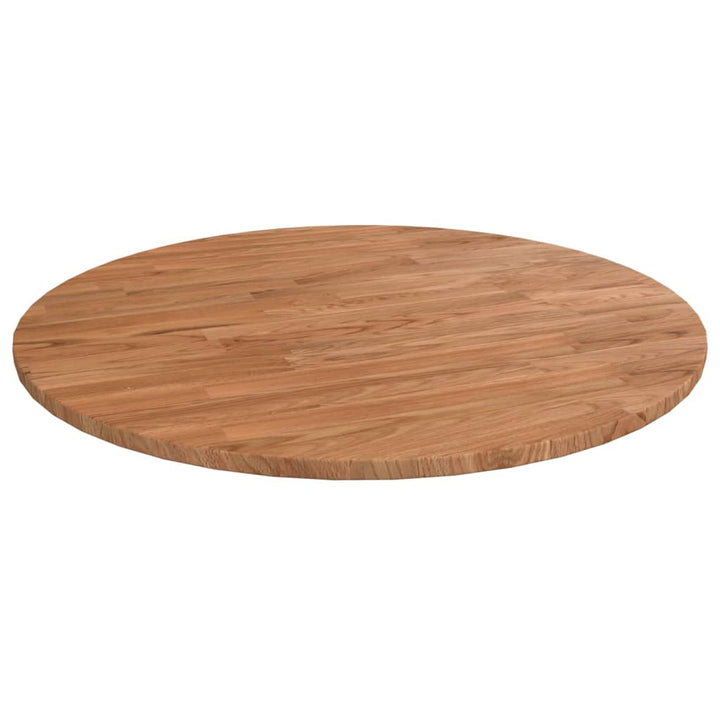 Blat De Masă Rotund, Ø30X4 Cm, Lemn Masiv Stejar Netratat
