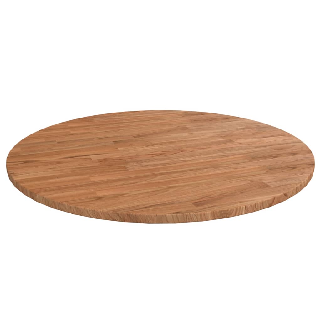 Blat De Masă Rotund, Ø30X4 Cm, Lemn Masiv Stejar Netratat