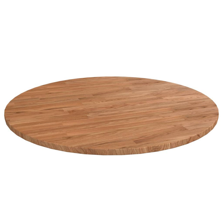 Blat De Masă Rotund, Ø30X4 Cm, Lemn Masiv Stejar Netratat