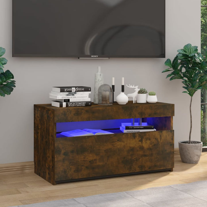 Dulap Tv Cu Led 120X35X40 Cm Lemn Prelucrat