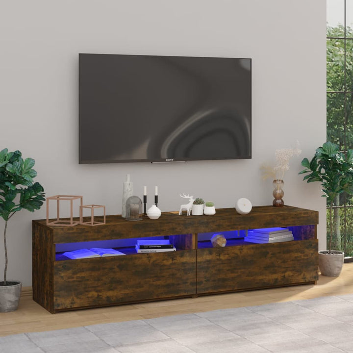 Dulap Tv Cu Led 120X35X40 Cm Lemn Prelucrat