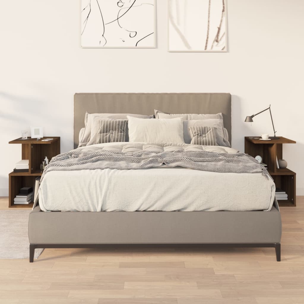 Noptiere, 2 Buc., Alb Extra Lucios, 35X35X55Cm, Lemn Prelucrat
