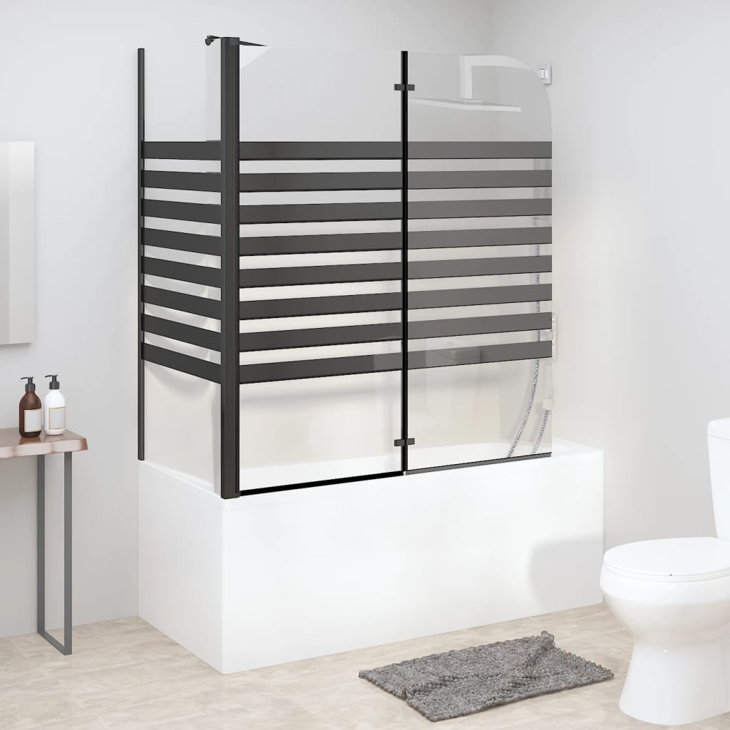 Cabină De Baie, 120X68X130 Cm, Sticlă Securizată, Dungi