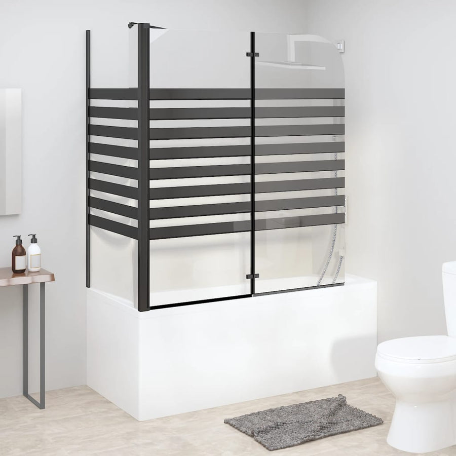 Cabină De Baie, 120X68X130 Cm, Sticlă Securizată, Dungi