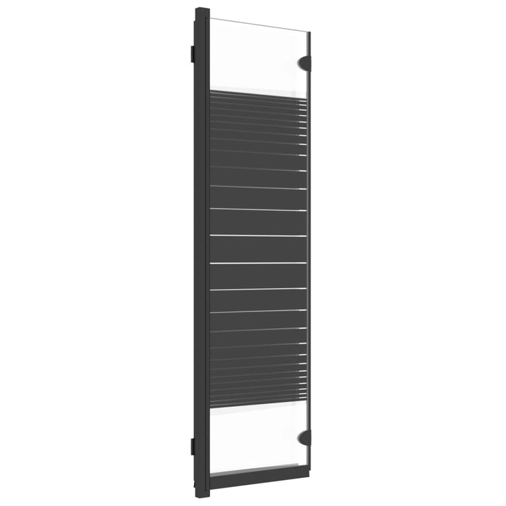 Cabină De Duș Pliabilă, 3 Panouri, Negru, 130X130 Cm, Esg
