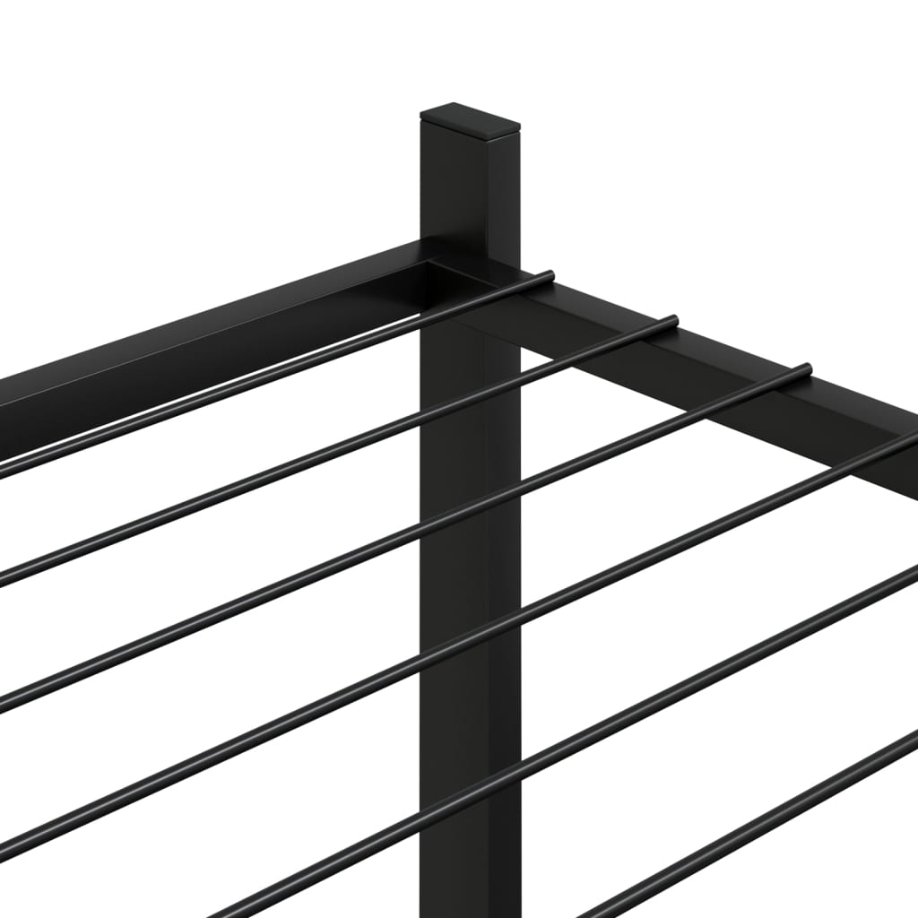 Suport Pentru Flori, 83X25X100 Cm, Negru, Fier