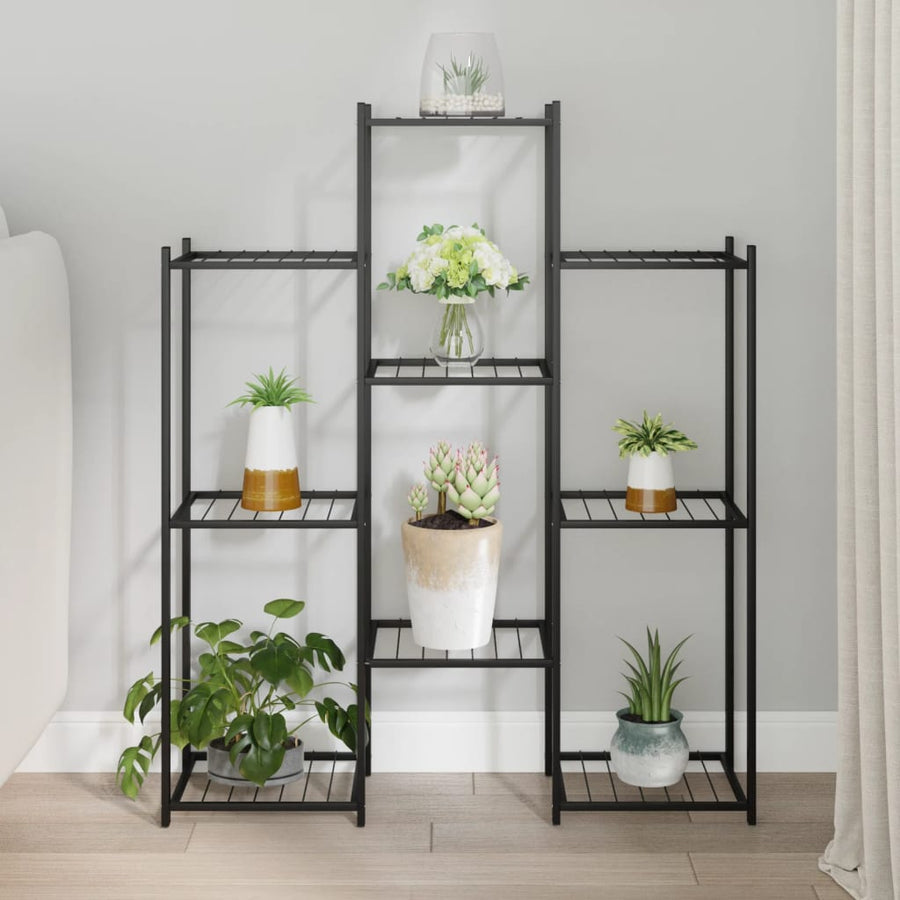 Suport Pentru Flori, 83X25X100 Cm, Negru, Fier