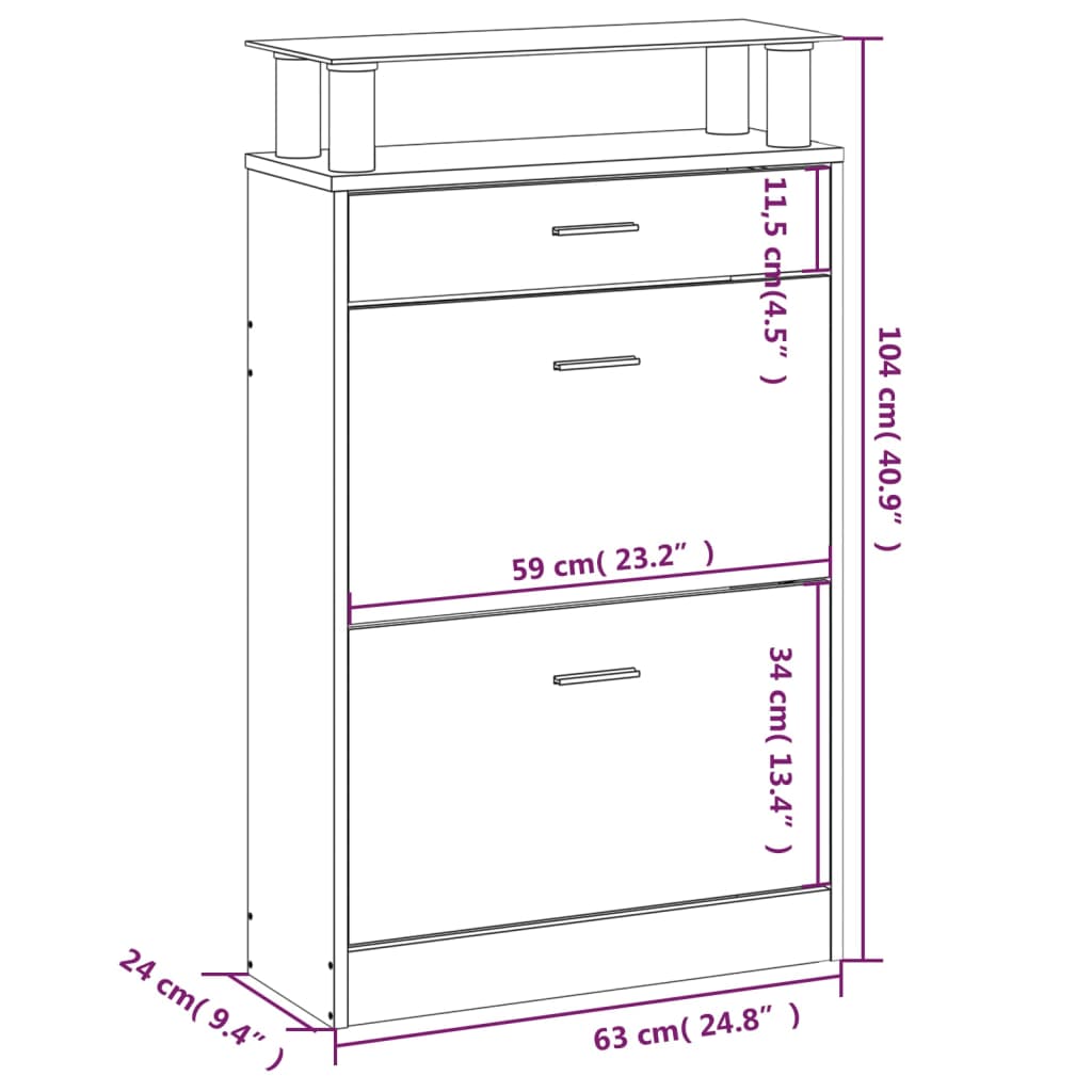 Pantofar, , 63X24X104 Cm, Lemn Prelucrat