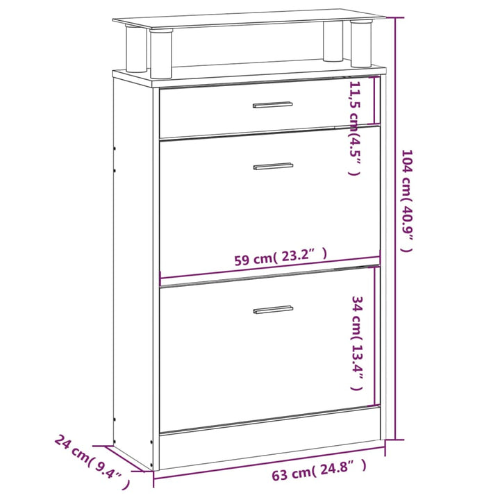Pantofar, , 63X24X104 Cm, Lemn Prelucrat