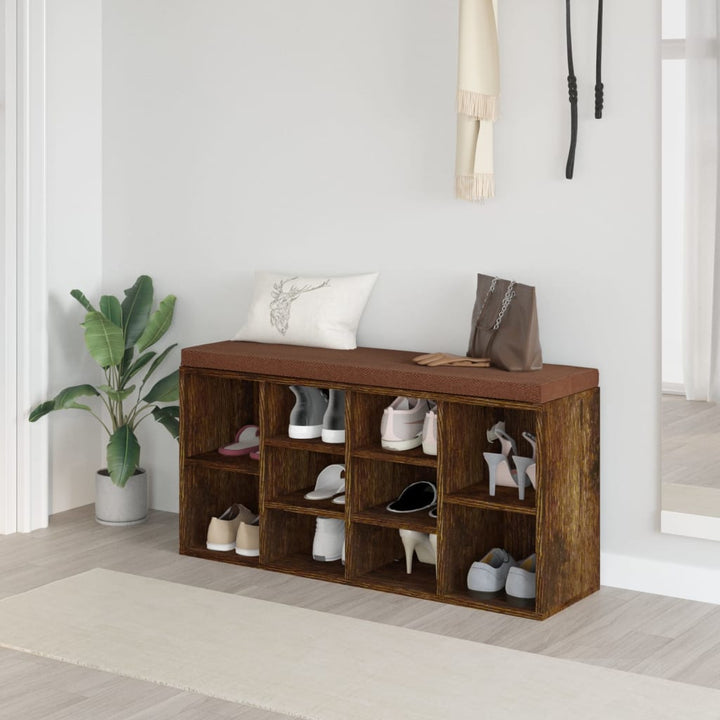 Bancă Pentru Pantofi, Gri Sonoma, 103X30X48 Cm, Lemn Prelucrat