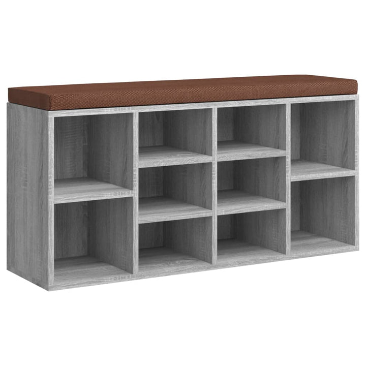 Bancă Pentru Pantofi, Gri Sonoma, 103X30X48 Cm, Lemn Prelucrat