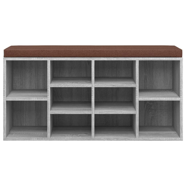 Bancă Pentru Pantofi, Gri Sonoma, 103X30X48 Cm, Lemn Prelucrat